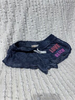Vintage Havana Girls Navy Love & Beach Shorts Size 14